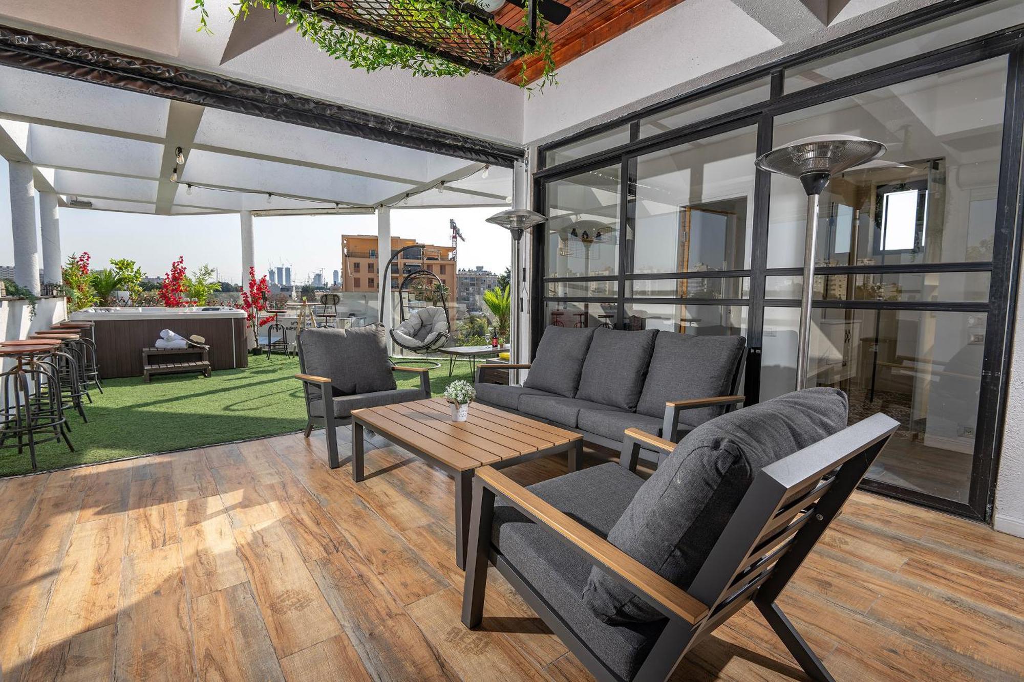 Luxurious Penthouse In Tel Aviv With Pool Apartment ภายนอก รูปภาพ